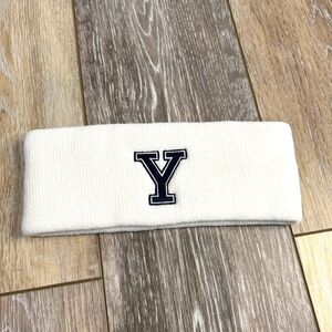 Original Yale Women's White Polar Headband